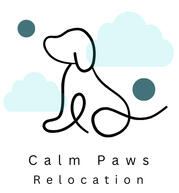 Founder of Calm Paws Relocation with dog in Australia